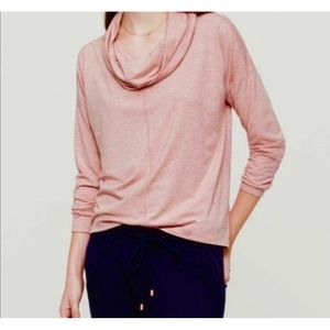 LOU & GREY LOFT Heathered Peach Long Sleeve T-Shirt Size XL, EUC